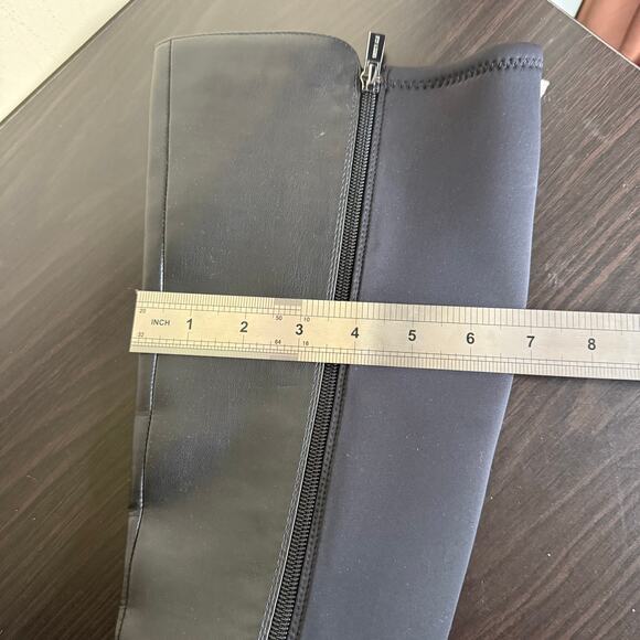 Kenneth Cole Blossom 50 Leather Knee High Kitten Heel Stretch Boots Womens 7.5 - Picture 9 of 11